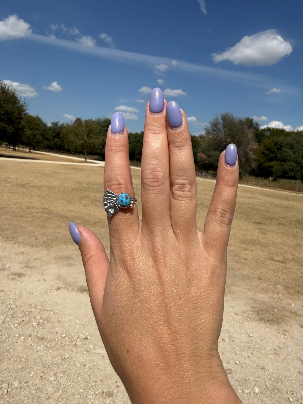 Golden hill card ring- adjustable
