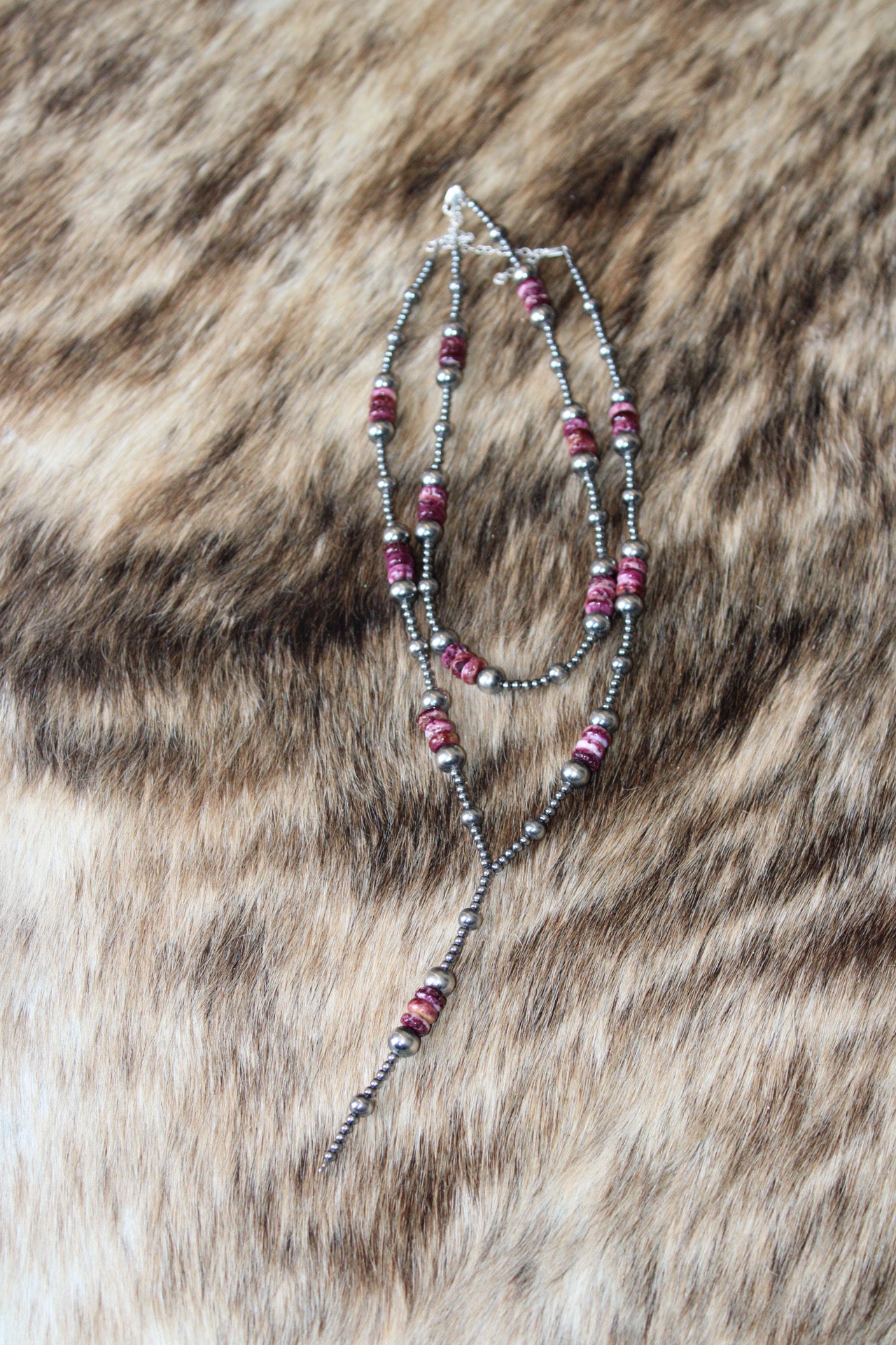 Purple spiny necklace