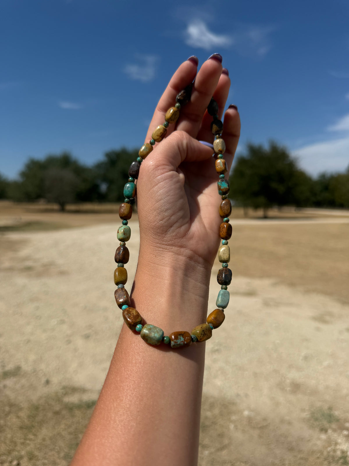 16” Hubei turquoise necklace