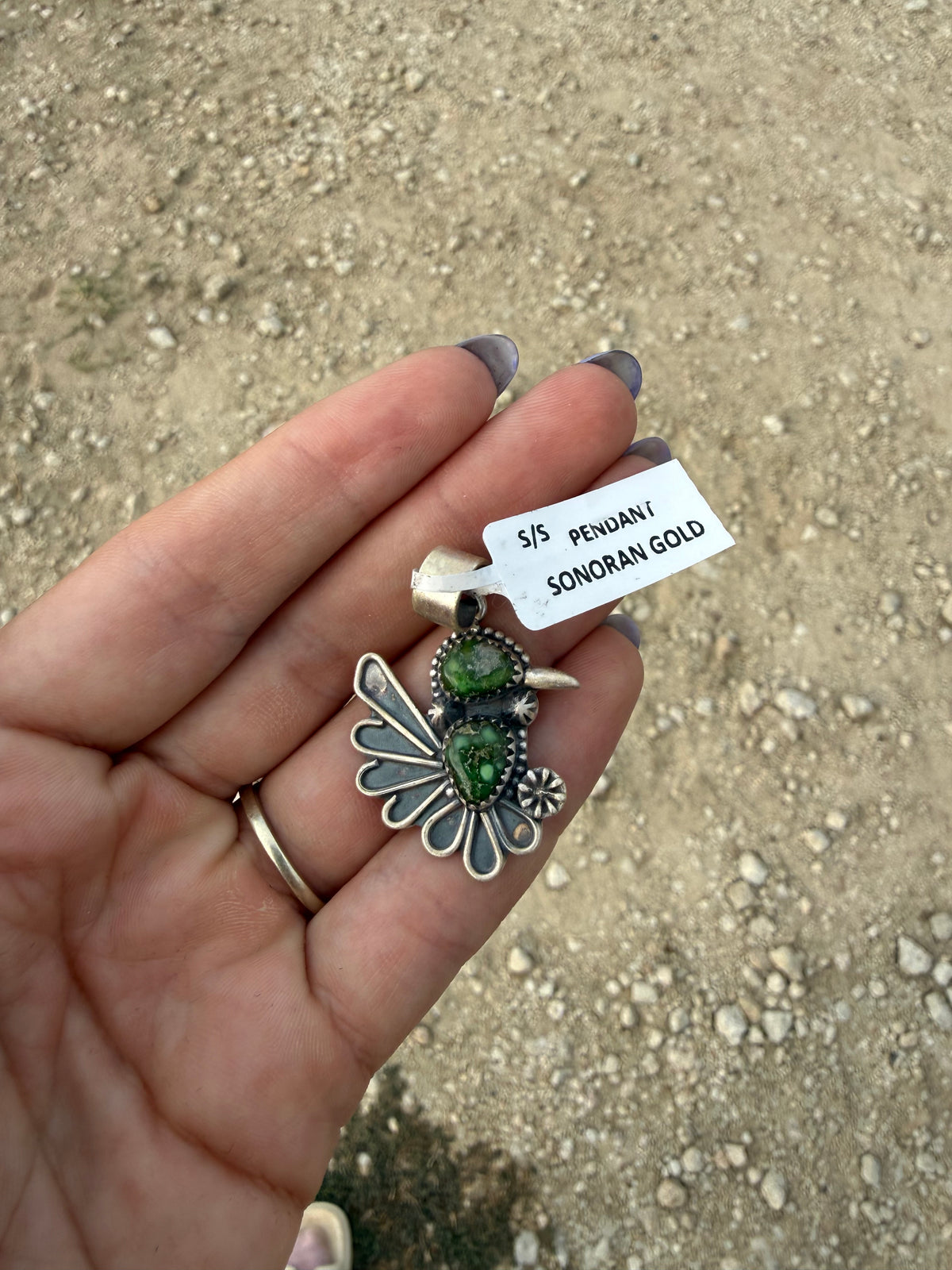 Sonoran gold pendant
