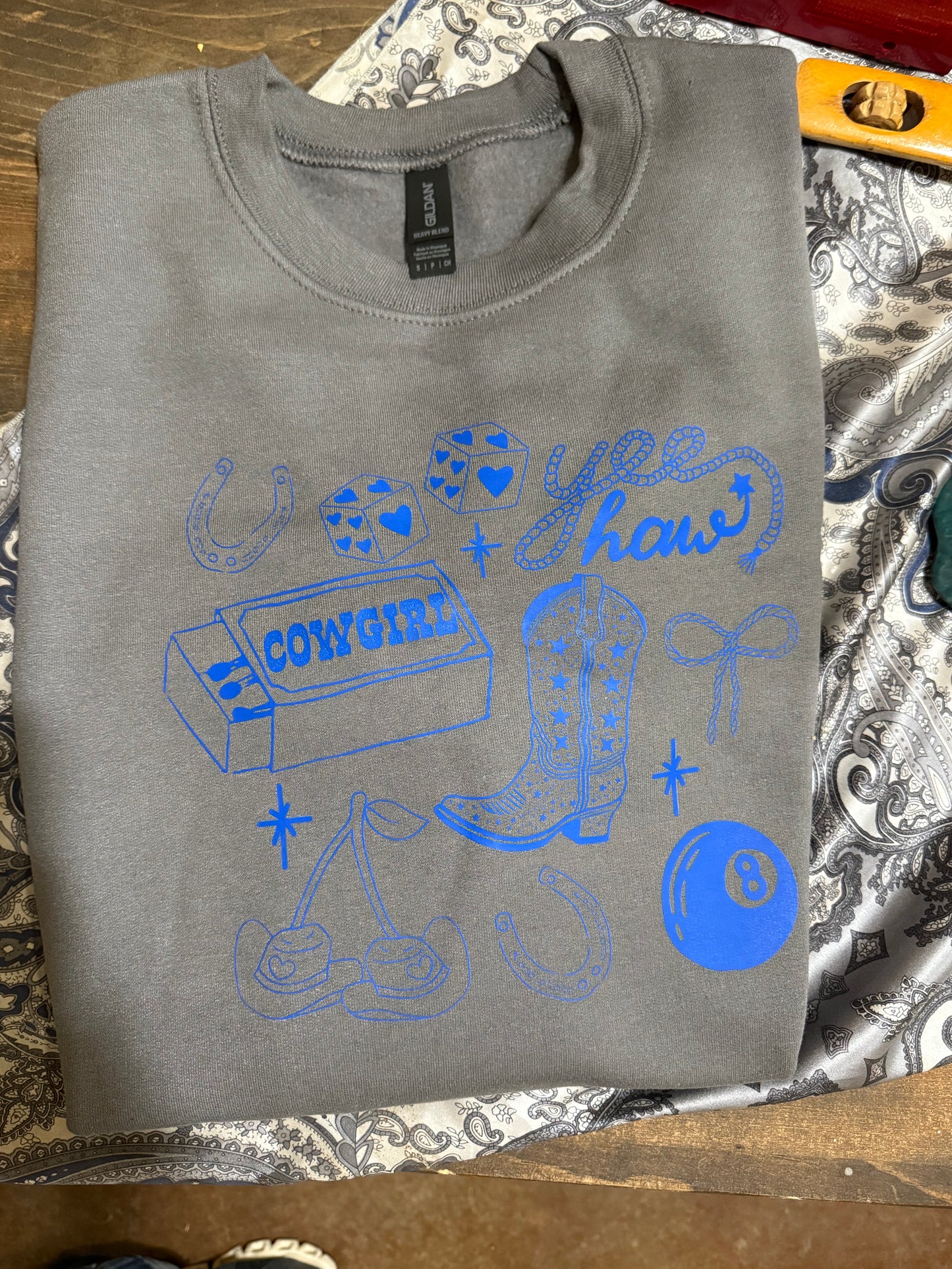 All things western crew sweatshirt