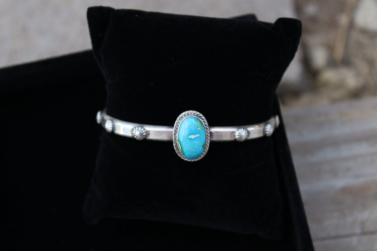 Sonoran Gold Navajo handmade cuff- Sam Yellowhair