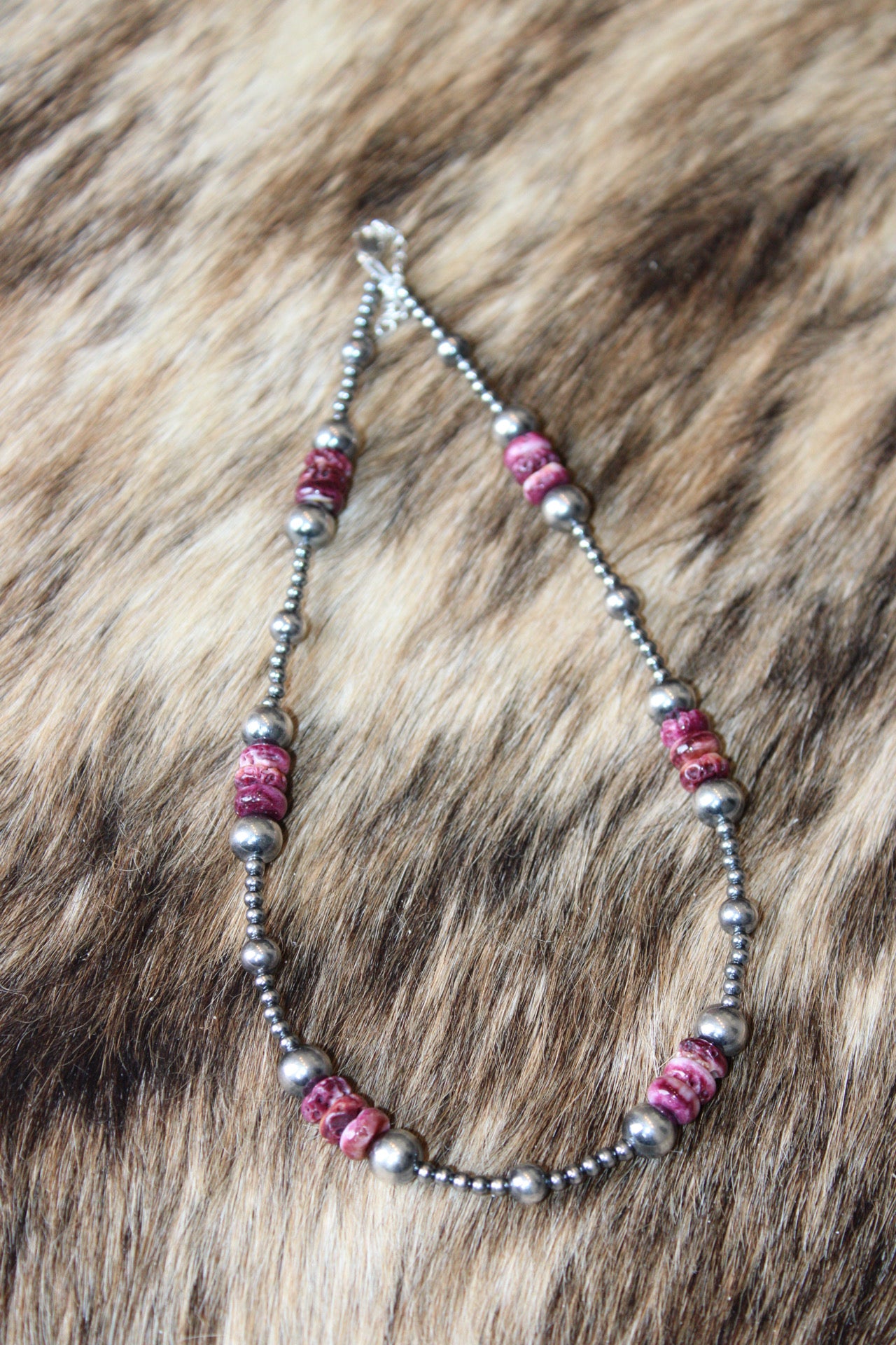 Purple spiny necklace
