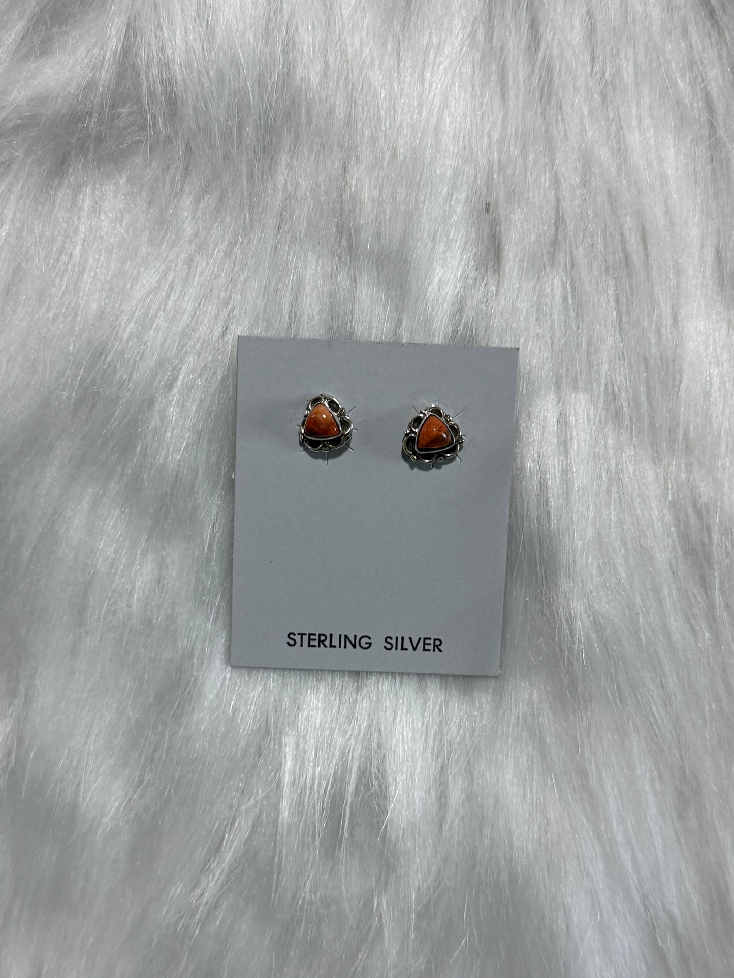 Spiny oyster earrings