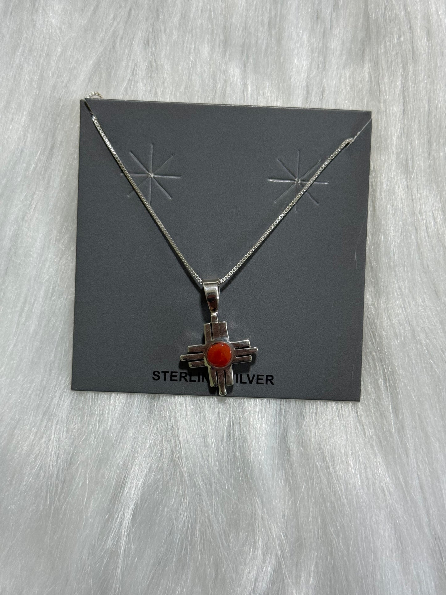 Red Coral necklace Navajo made by Jerold Francisc
