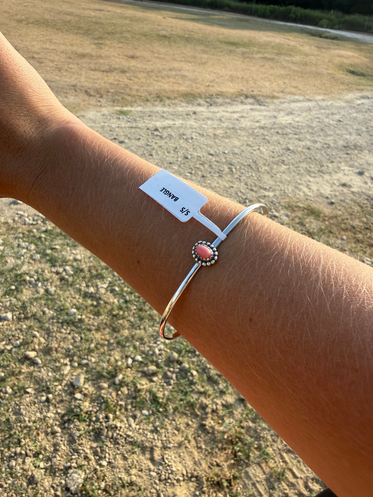 Pink conch Bangle