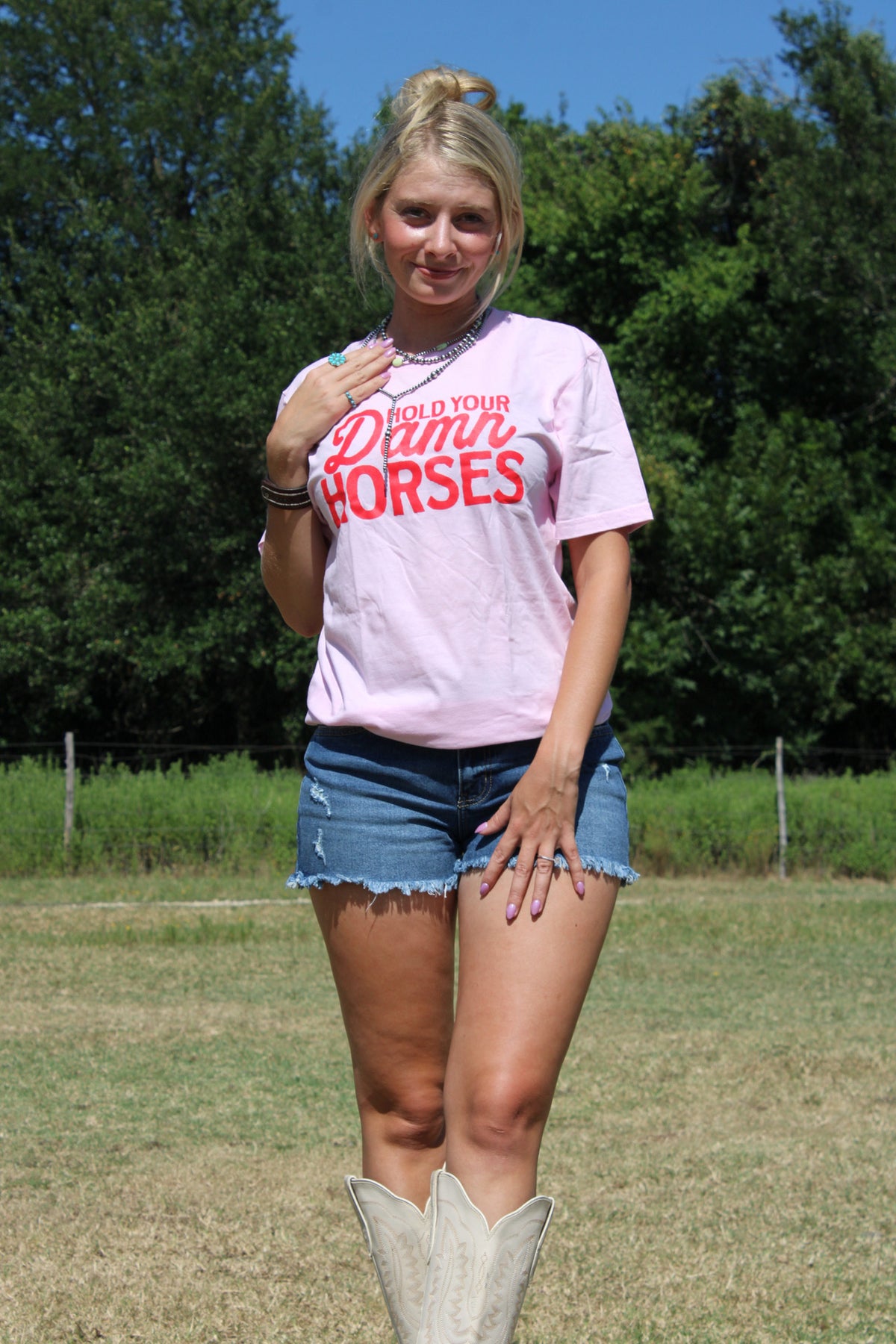 Hold your damn horses tee