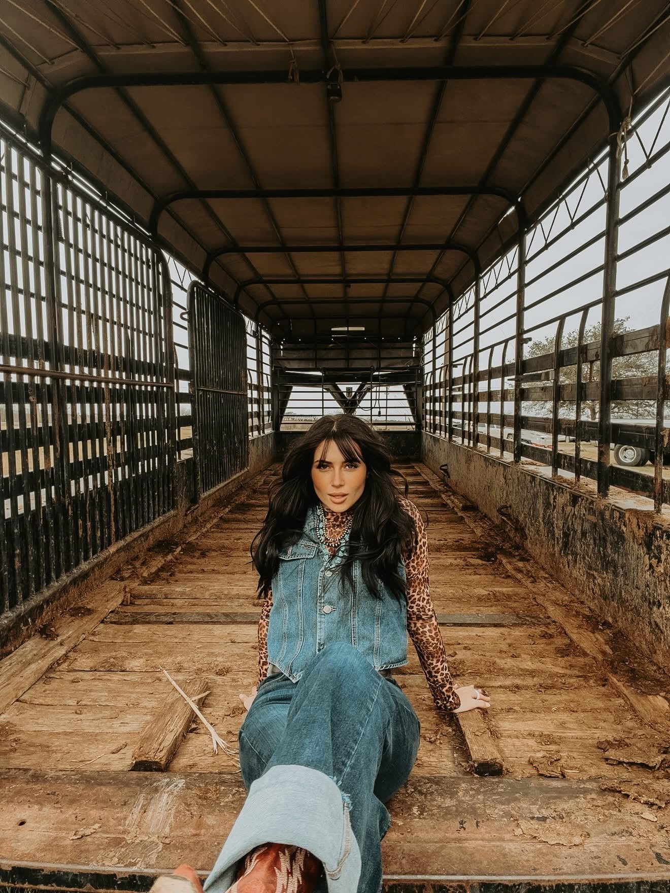 A Classic Mid Wash Button Down Denim Vest