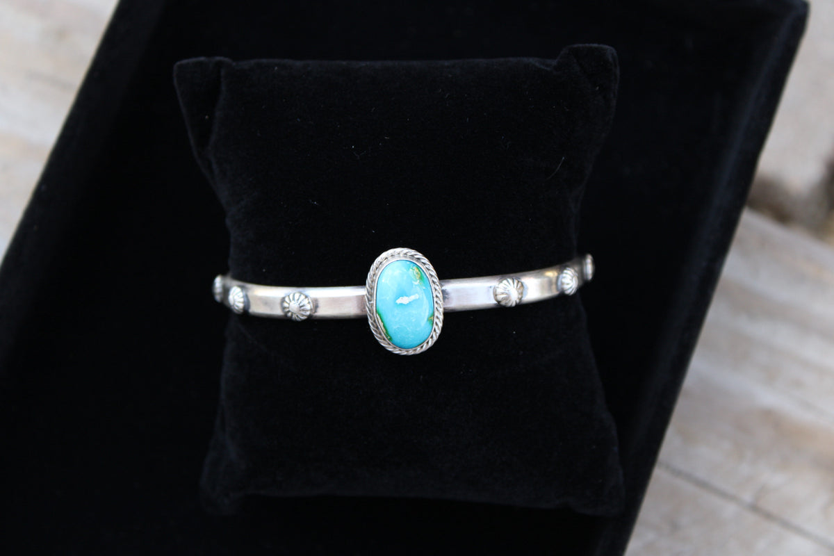 Sonoran Gold Navajo handmade cuff- Sam Yellowhair
