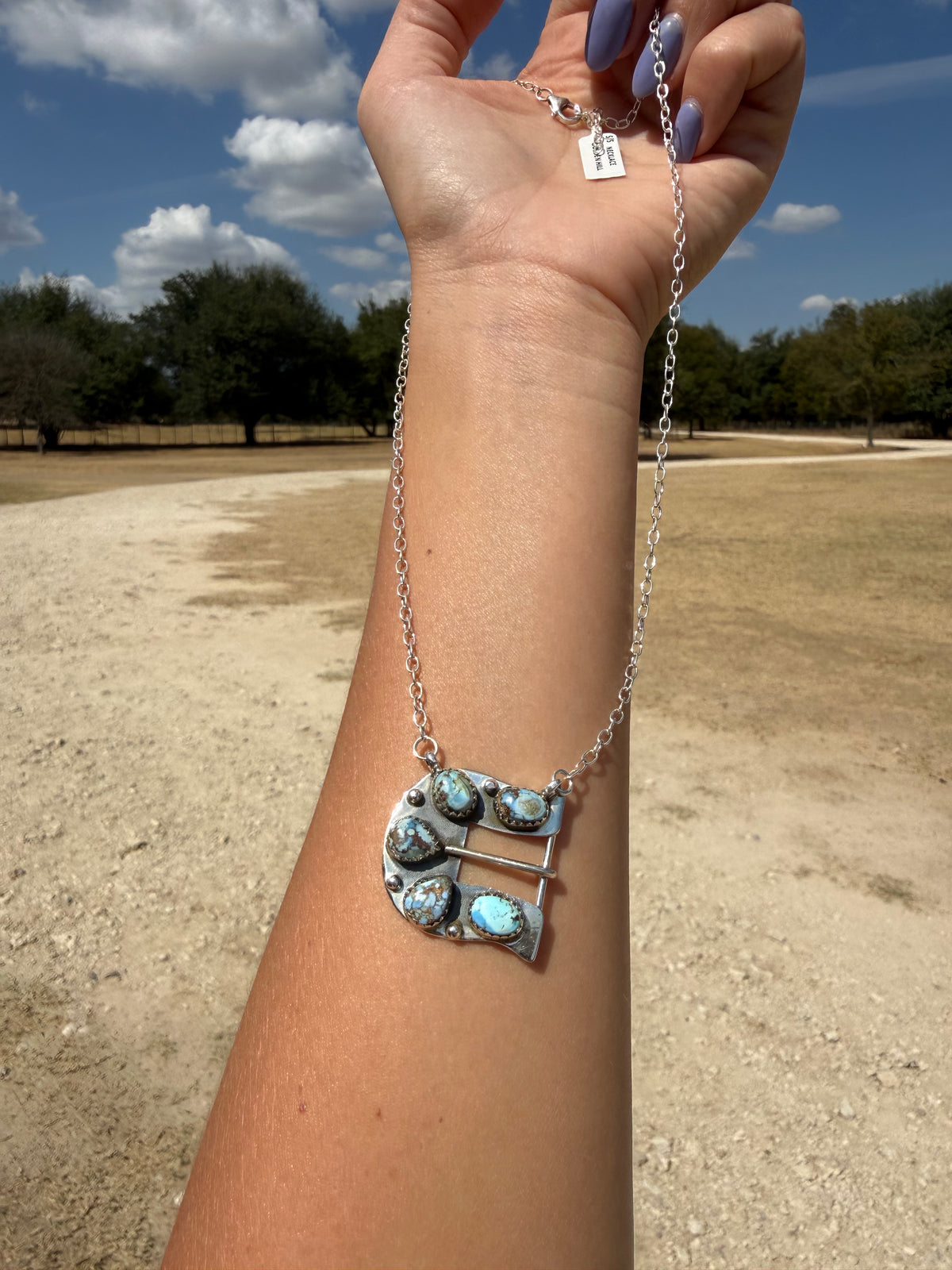 Golden Hill Buckle Necklace