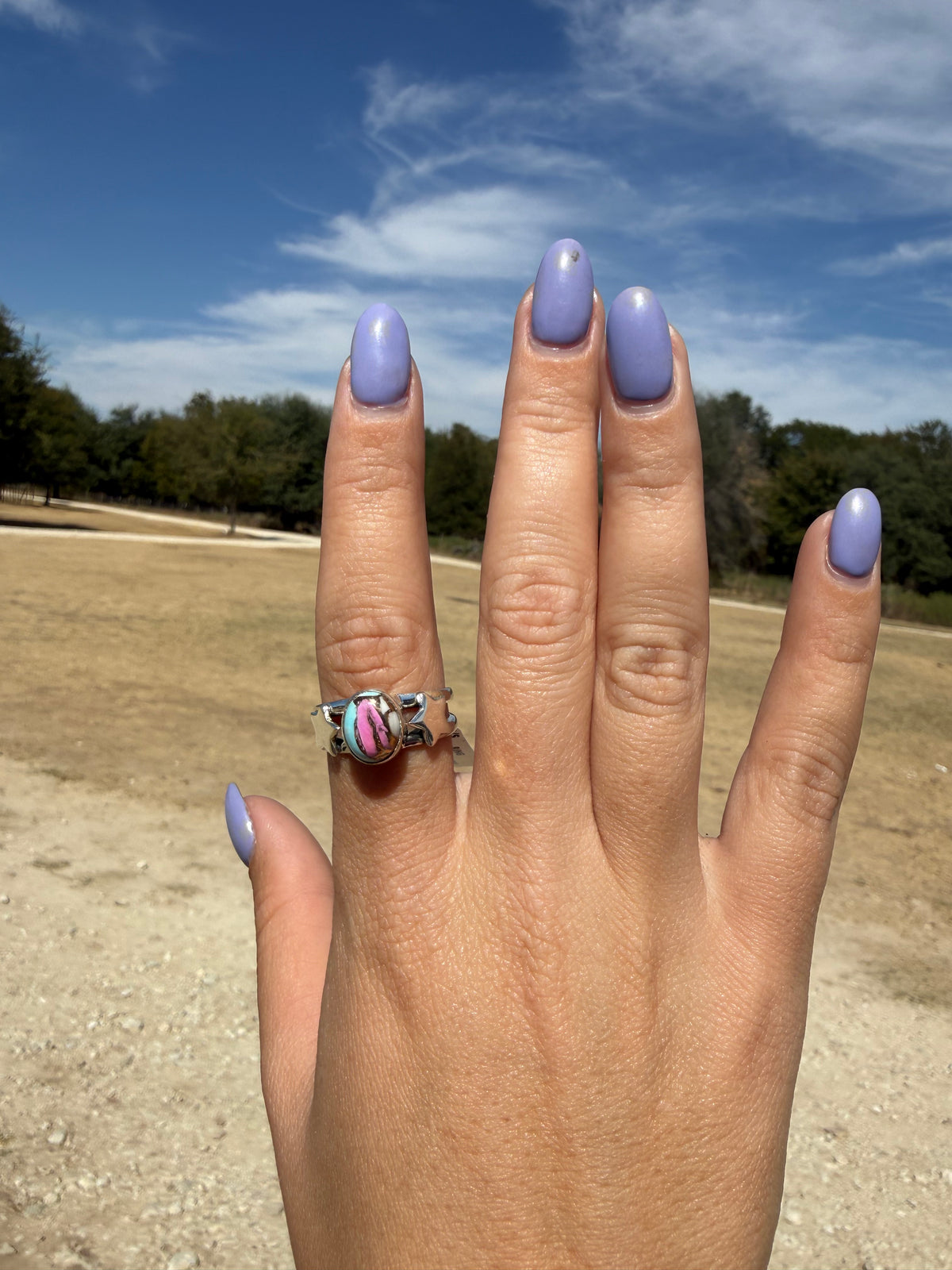 Cotton Candy star ring size 9