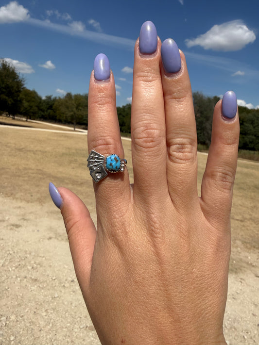 Golden hill card ring- adjustable