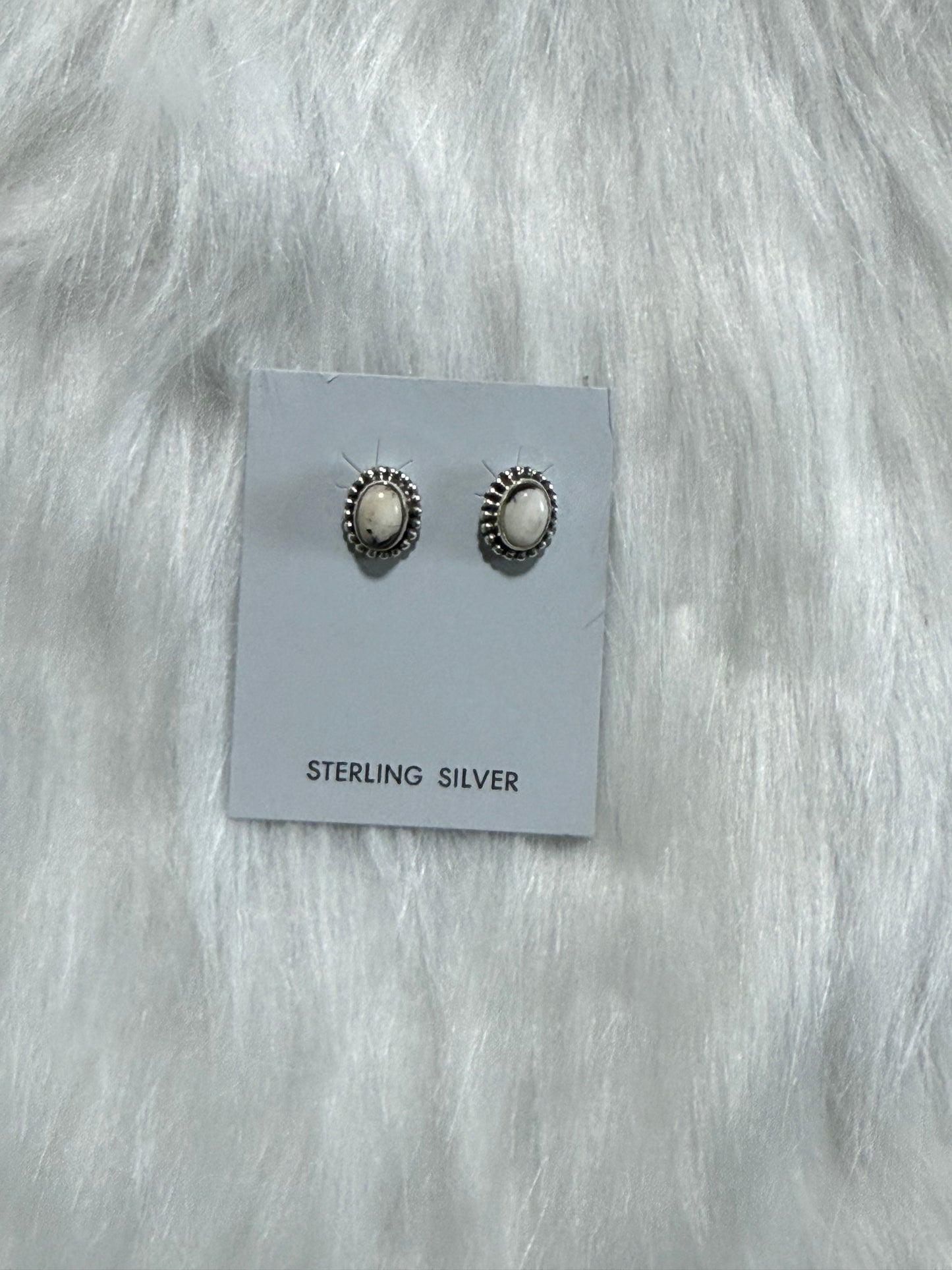 White buffalo earrings- hada collection