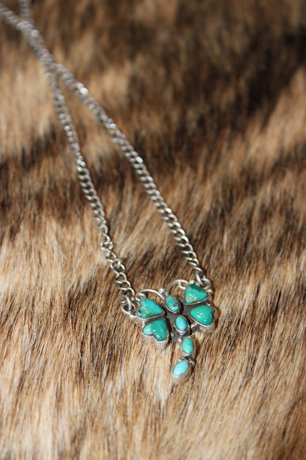 Dragon Fly Kingman Turquoise/ Sterling Silver Necklace