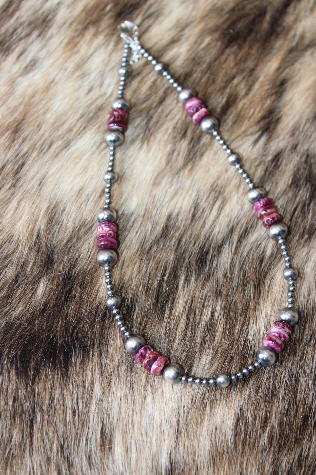 Purple spiny necklace