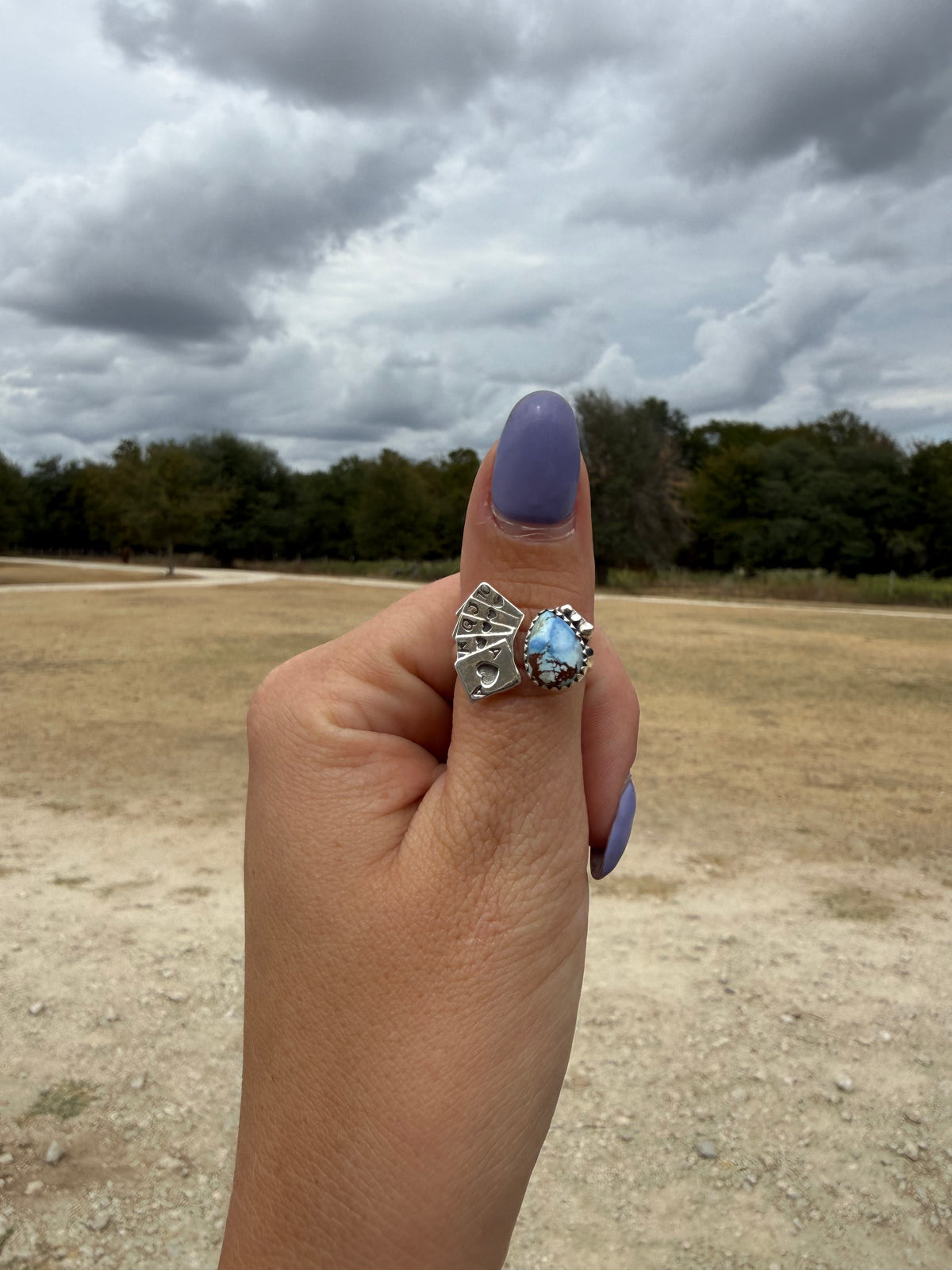 Golden Hills Card Ring- adjustable