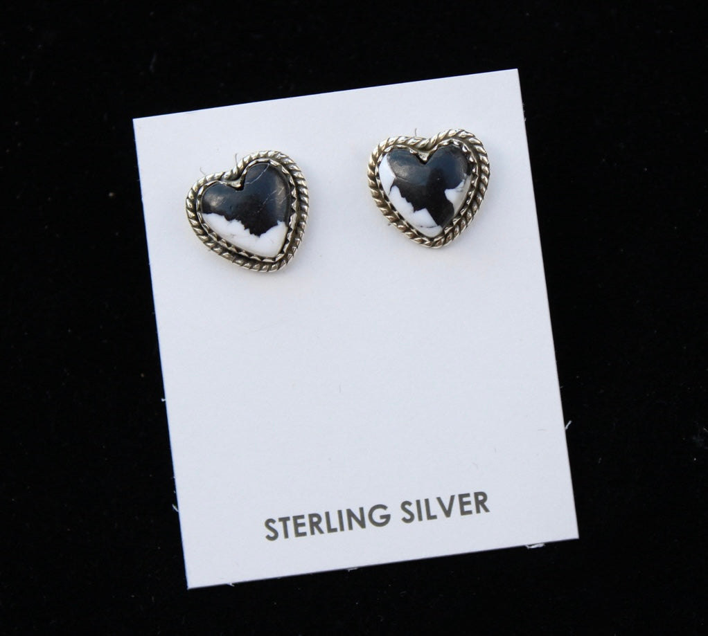 White buffalo earrings
