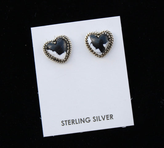 White buffalo earrings