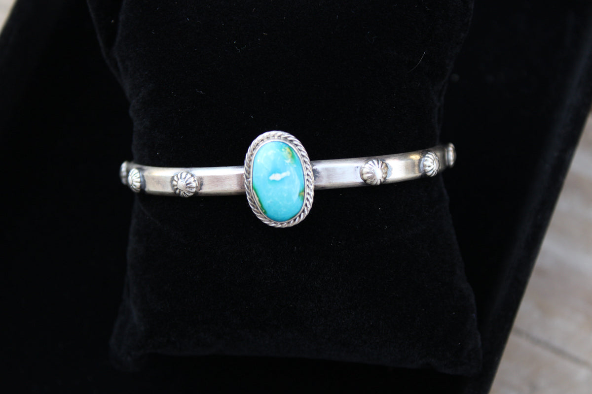Sonoran Gold Navajo handmade cuff- Sam Yellowhair