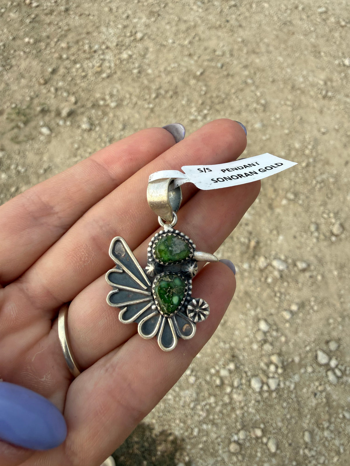 Sonoran gold pendant