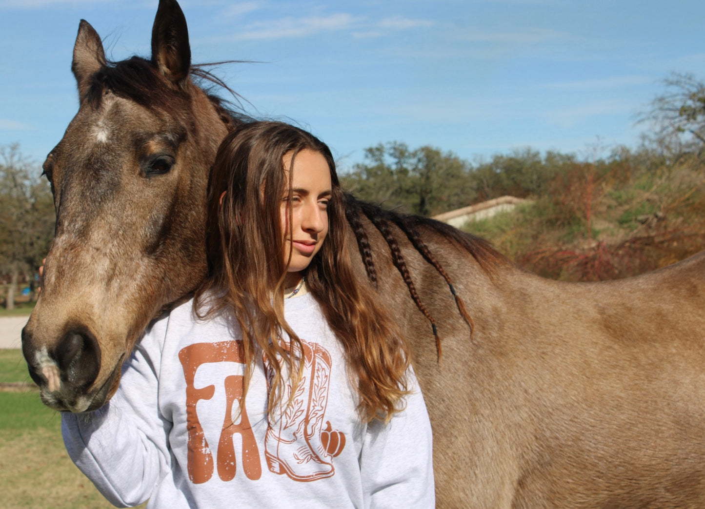 Wholehearted Motherhood and Co. - Fall Western Cowboy Fall Graphic Sweatshirt