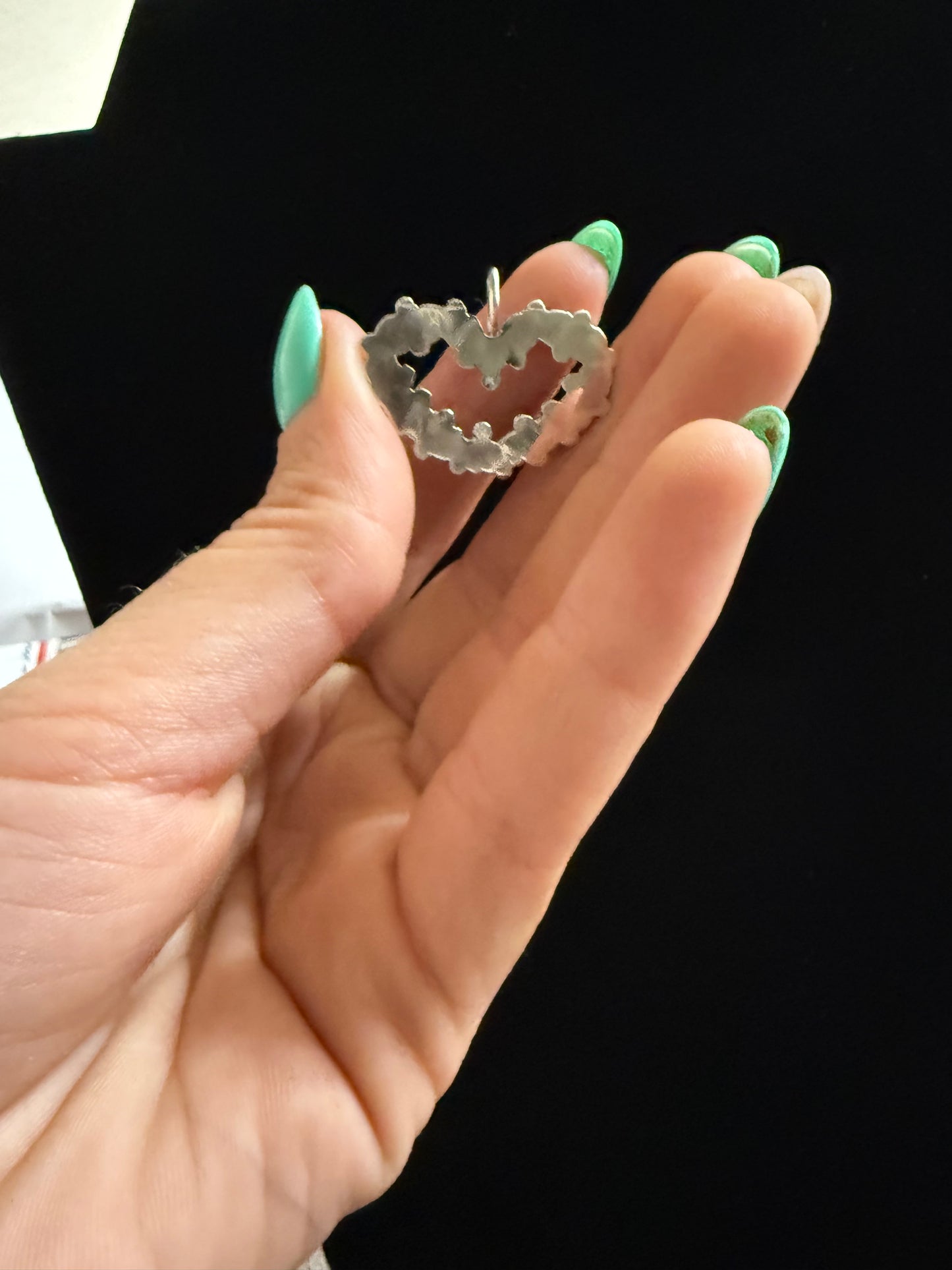 Zuni handmade Kingman Turquoise Pendant- Joanne Cheama