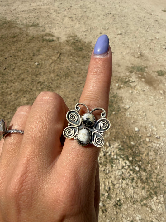 White Buffalo adjustable ring