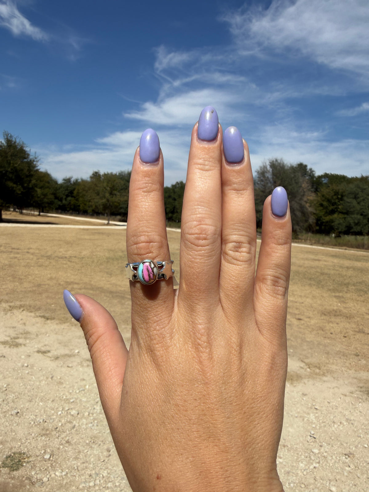 Cotton Candy star ring size 9
