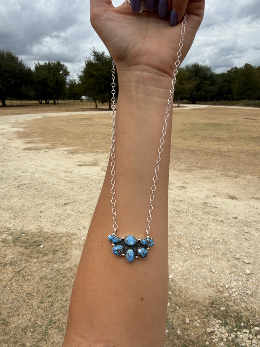Golden Hill Half Cluster Necklace