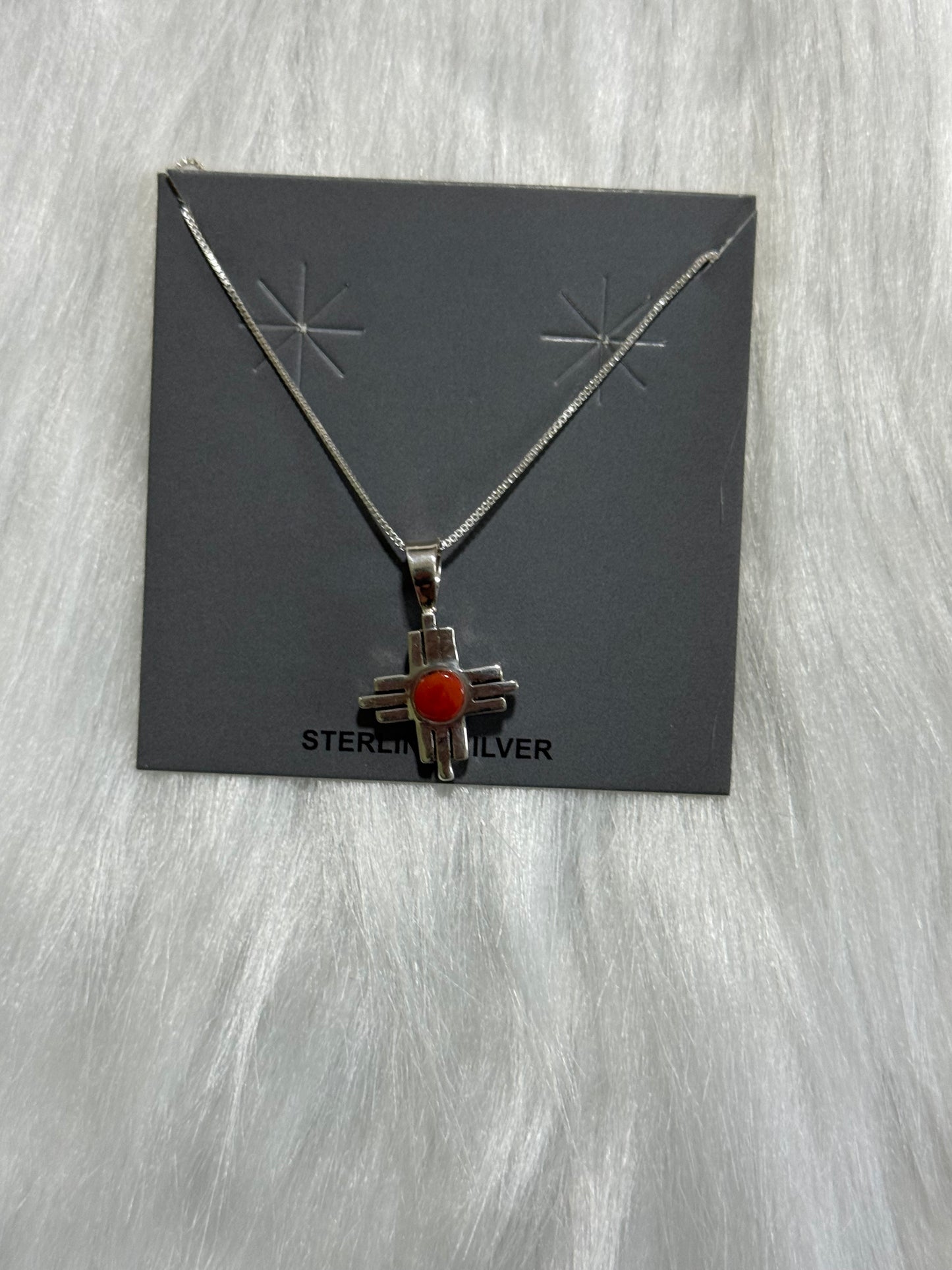 Red Coral necklace Navajo made by Jerold Francisc